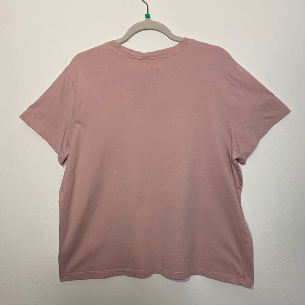 PACT Organic Cotton Short Sleeve T-shirt Size XL Pink Minimalist Basic Casual - Picture 4 of 8